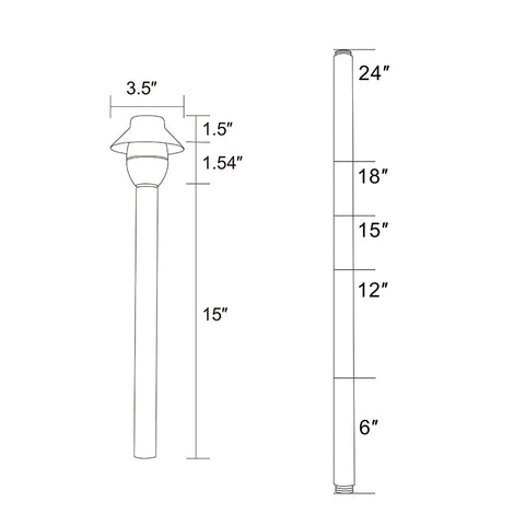 P6 - Outdoor LED Path Light