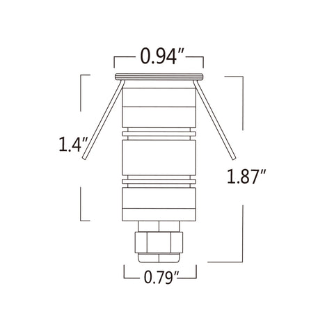 I2: LED Outdoor In-Ground Light - 3 Watt